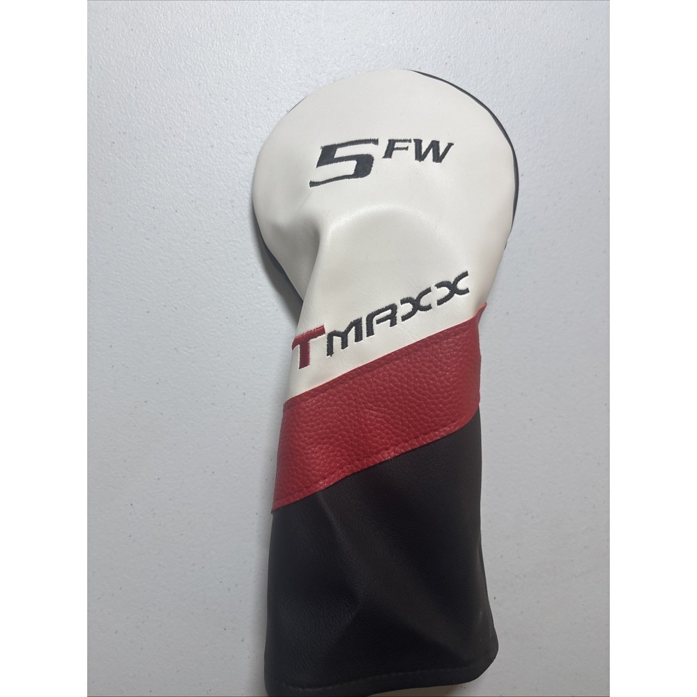 New Tourmax Tmaxx 5FW Fairway Head Cover Black White Red Free Shipping